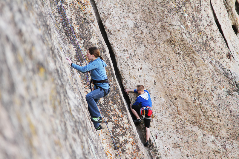 Climbing Devil's Punchbowl 11-17-12